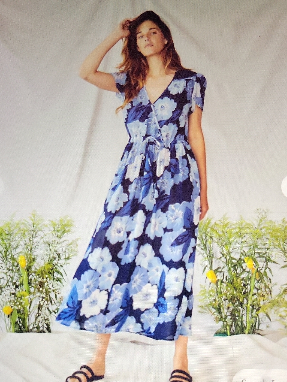 Christy Dawn, The Dawn Dress In Hibiscus Blues Size XS - Picture 2 of 11